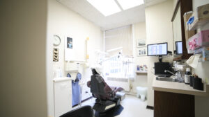 Dental exam room.